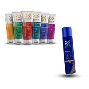 MARK30 Complete Facial Kit Bundle Cleanser & Face Wash & Massage Cream & Mud Mask & Scrub & Skin Polisher & Get Hair Spray (200ml) Free Facial Kit